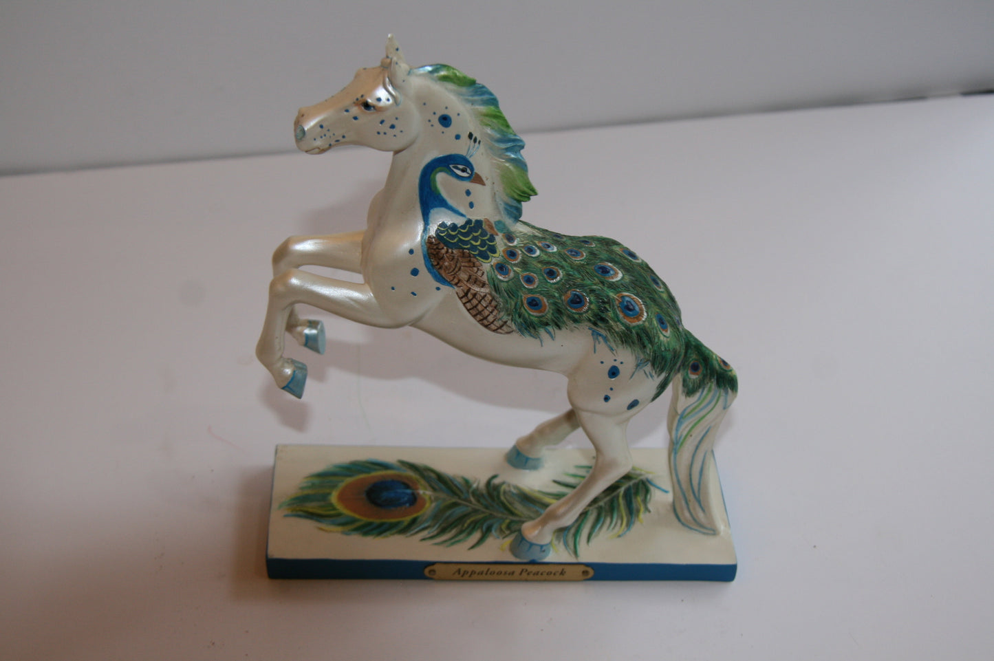 Enesco The Trail of Painted Ponies Appaloosa Peacock Figurine