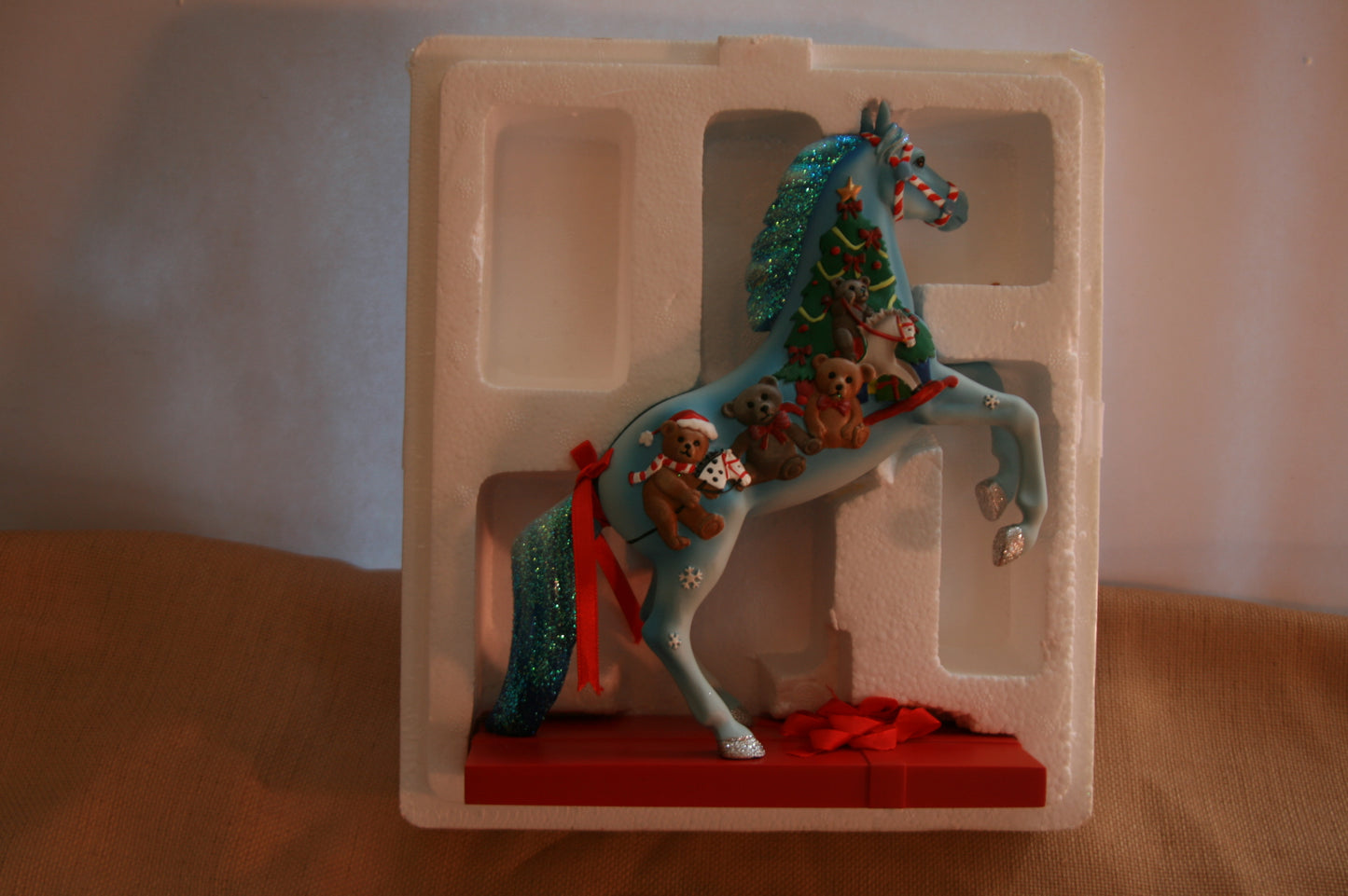 Enesco The Trail of Painted Ponies Beary Merry Christmas Figurine