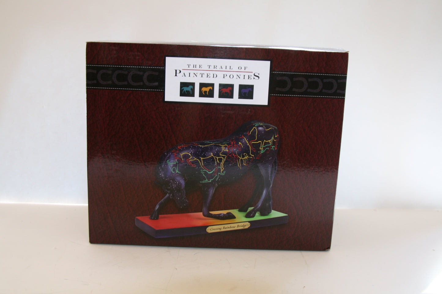 Enesco The Trail of Painted Ponies Crossing Rainbow Bridge Figurine