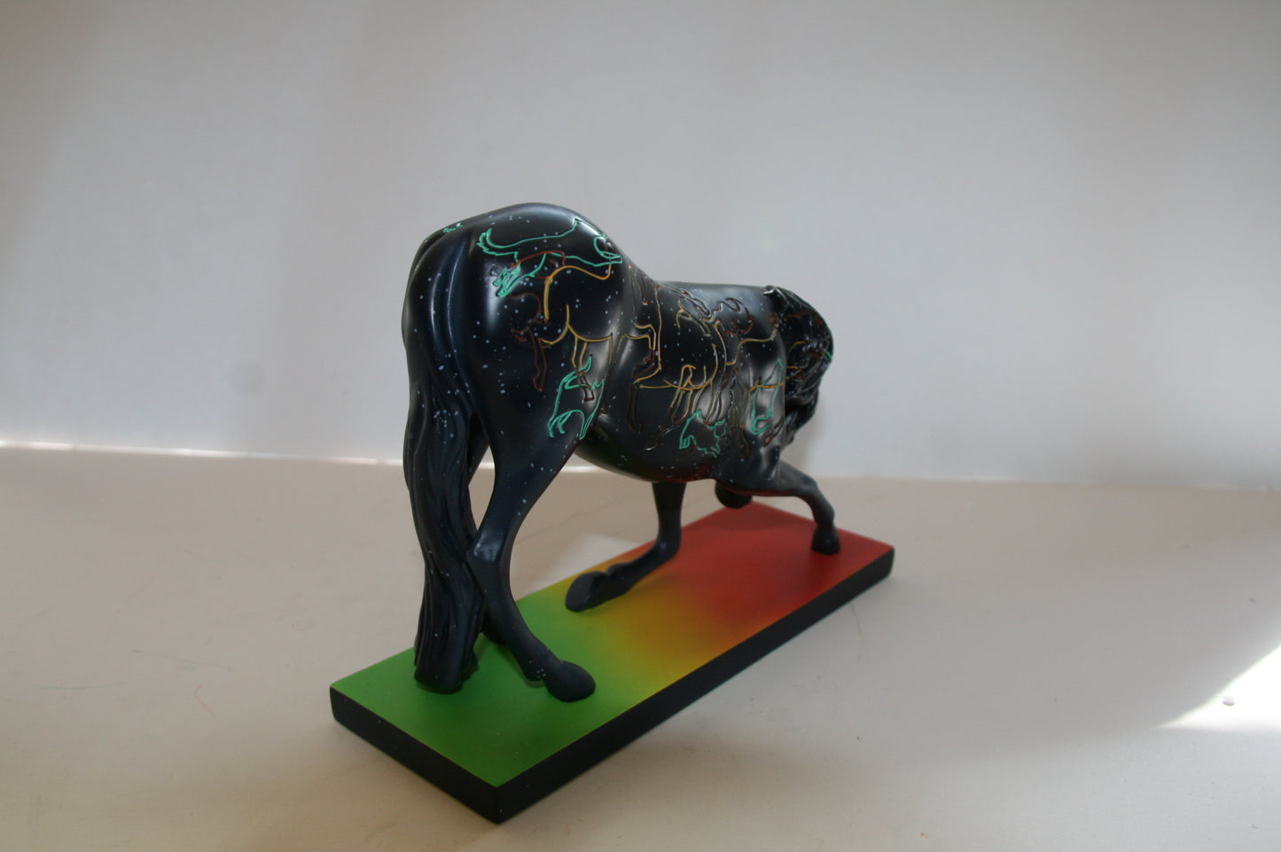 Enesco The Trail of Painted Ponies Crossing Rainbow Bridge Figurine