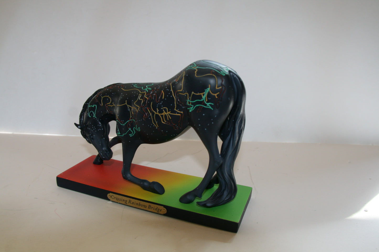 Enesco The Trail of Painted Ponies Crossing Rainbow Bridge Figurine