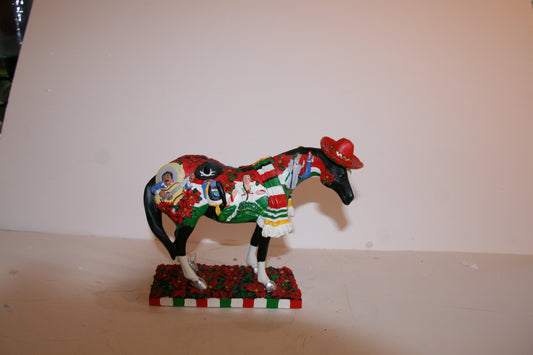 Enesco The Trail of Painted Ponies Feliz Navidad Figurine