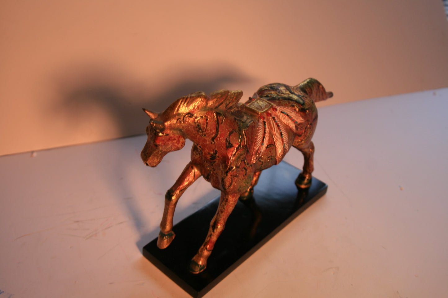 Enesco The Trail of Painted Ponies Golden Feather Figurine