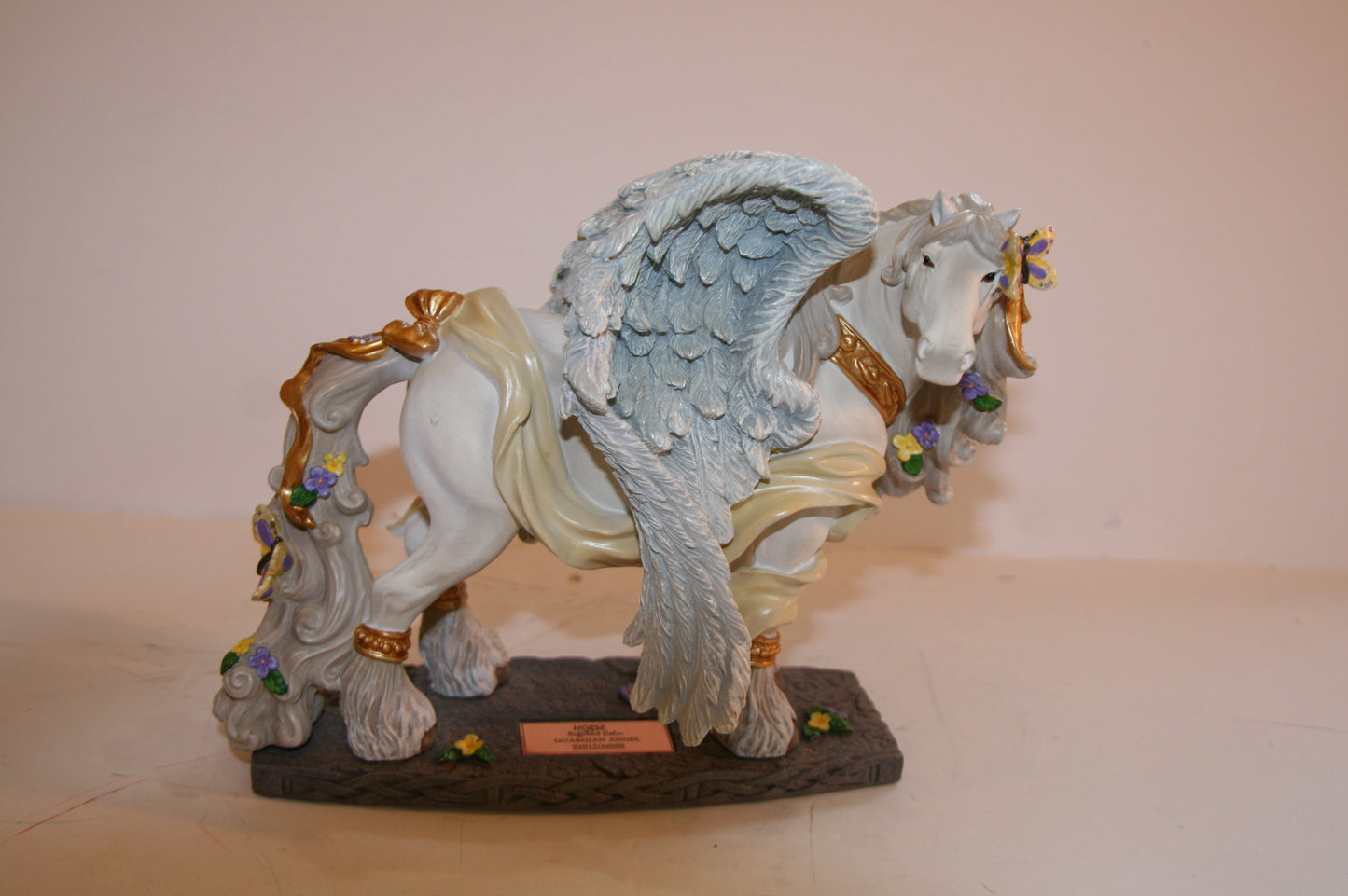 Horse of a Different Color Guardian Angel Figurine